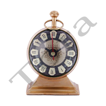 3 Inch Trophy Brass Table Clock