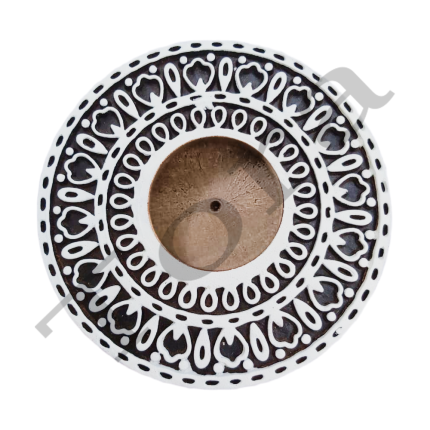 Round Wooden T Light Holder